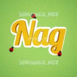 nag in Ladybugs style - 3D name wallpaper