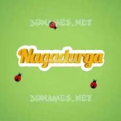 nagadurga in Ladybugs style - 3D name wallpaper