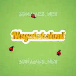 nagalakshmi in Ladybugs style - 3D name wallpaper