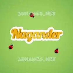 nagander in Ladybugs style - 3D name wallpaper