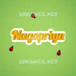 nagapriya in Ladybugs style - 3D name wallpaper