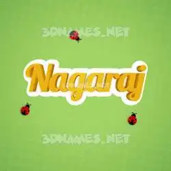 nagaraj in Ladybugs style - 3D name wallpaper