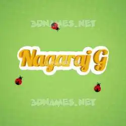 nagaraj g in Ladybugs style - 3D name wallpaper