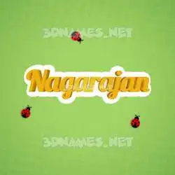 nagarajan in Ladybugs style - 3D name wallpaper