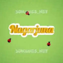nagarjuna in Ladybugs style - 3D name wallpaper