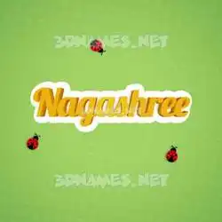 nagashree in Ladybugs style - 3D name wallpaper