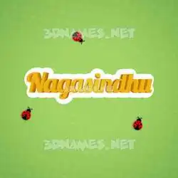 nagasindhu in Ladybugs style - 3D name wallpaper