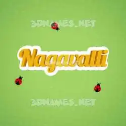 nagavalli in Ladybugs style - 3D name wallpaper