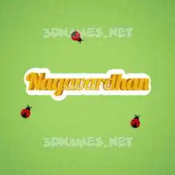 nagavardhan in Ladybugs style - 3D name wallpaper