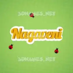 nagaveni in Ladybugs style - 3D name wallpaper