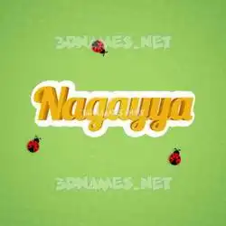 nagayya in Ladybugs style - 3D name wallpaper