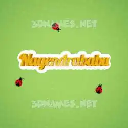 nagendrababu in Ladybugs style - 3D name wallpaper