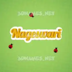 nageswari in Ladybugs style - 3D name wallpaper