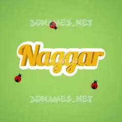 naggar in Ladybugs style - 3D name wallpaper