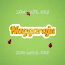naggaraju in Ladybugs style - 3D name wallpaper