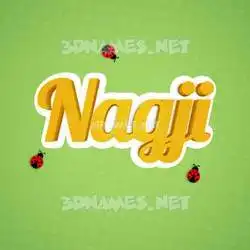 nagji in Ladybugs style - 3D name wallpaper