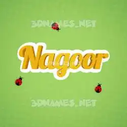 nagoor in Ladybugs style - 3D name wallpaper