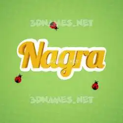 nagra in Ladybugs style - 3D name wallpaper