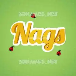 nags in Ladybugs style - 3D name wallpaper