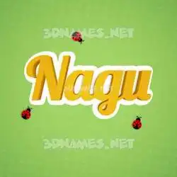 nagu in Ladybugs style - 3D name wallpaper