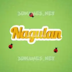 nagulan in Ladybugs style - 3D name wallpaper