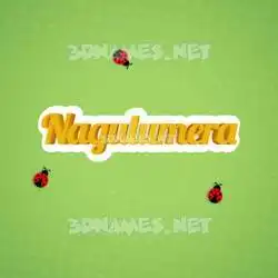 nagulumera in Ladybugs style - 3D name wallpaper
