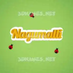 nagumalli in Ladybugs style - 3D name wallpaper