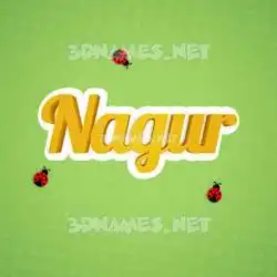nagur in Ladybugs style - 3D name wallpaper