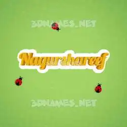 nagurshareef in Ladybugs style - 3D name wallpaper