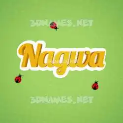 nagwa in Ladybugs style - 3D name wallpaper