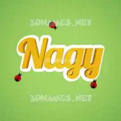 nagy in Ladybugs style - 3D name wallpaper