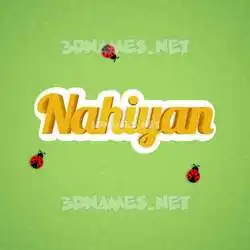 nahiyan in Ladybugs style - 3D name wallpaper