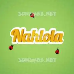 nahlola in Ladybugs style - 3D name wallpaper