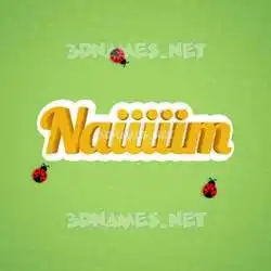 naiiiiim in Ladybugs style - 3D name wallpaper