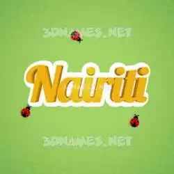 nairiti in Ladybugs style - 3D name wallpaper