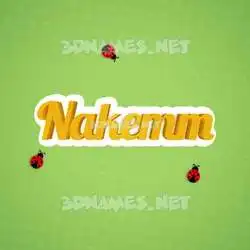 nakemm in Ladybugs style - 3D name wallpaper