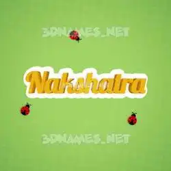 nakshatra in Ladybugs style - 3D name wallpaper