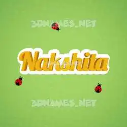 nakshita in Ladybugs style - 3D name wallpaper