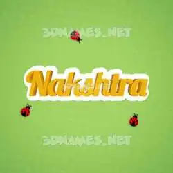 nakshtra in Ladybugs style - 3D name wallpaper