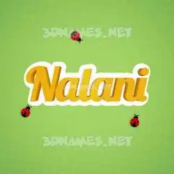 nalani in Ladybugs style - 3D name wallpaper