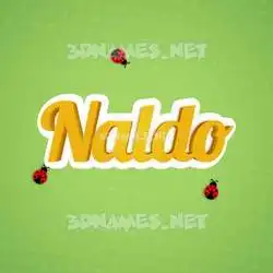 naldo in Ladybugs style - 3D name wallpaper