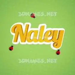 naley in Ladybugs style - 3D name wallpaper