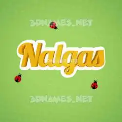 nalgas in Ladybugs style - 3D name wallpaper