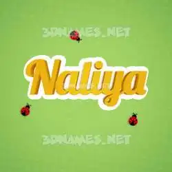 naliya in Ladybugs style - 3D name wallpaper