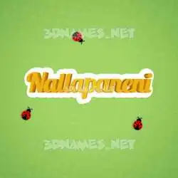 nallapaneni in Ladybugs style - 3D name wallpaper