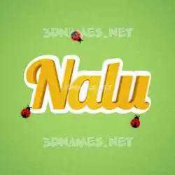 nalu in Ladybugs style - 3D name wallpaper