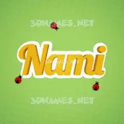 nami in Ladybugs style - 3D name wallpaper