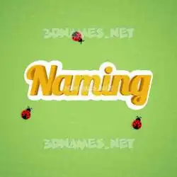 naming in Ladybugs style - 3D name wallpaper