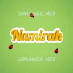 namirah in Ladybugs style - 3D name wallpaper