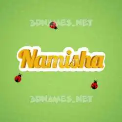 namisha in Ladybugs style - 3D name wallpaper